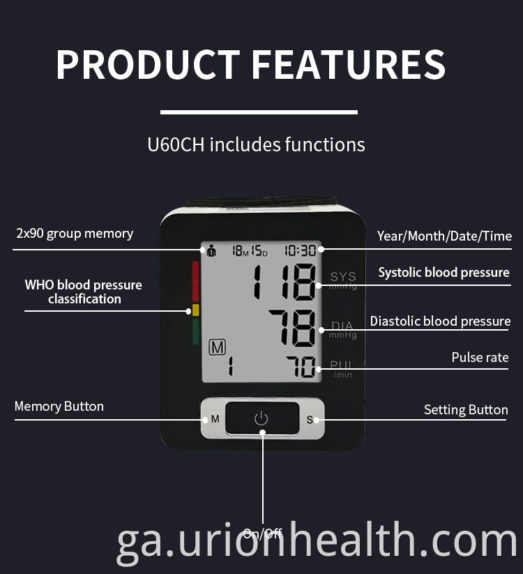 FDA Approved Digital Blood Pressure Monitor